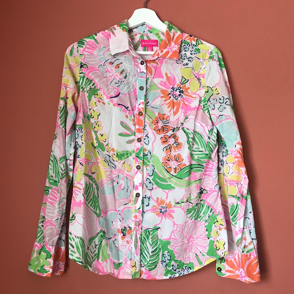 Lilly Pulitzer for Target “ Nosey Posey” blouse - Picture 4 of 5